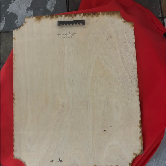 #42 Growling Tiger Scroll Saw Art Print. Handmade by McKenna Art. - Picture 2 of 3